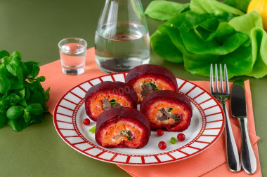 Роллы селедка под шубой