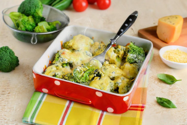 Брокколи запеченная в духовке с сыром