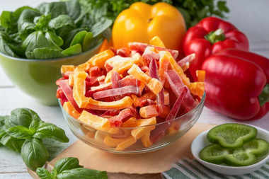 Заморозка болгарского перца на зиму по домашнему