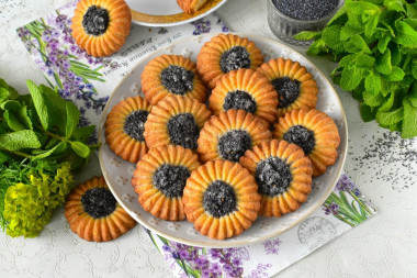 Песочное печенье с маком в духовке