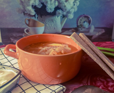 Щи из микса свежей и квашеной капусты