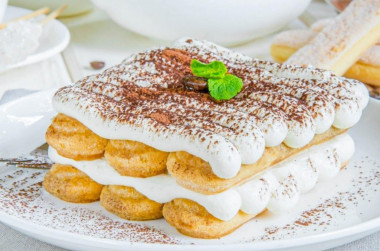 Тирамису без яиц с маскарпоне на скорую руку