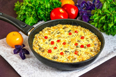 Мясо в сливочном соусе с грибами