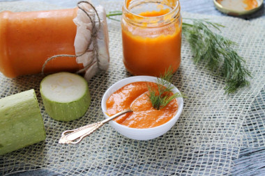 Кабачковая икра с болгарским перцем через мясорубку