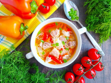 Куриный суп с вермишелью без картошки