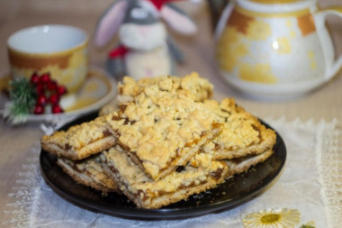 Печенье песочное с вареньем на маргарине венское