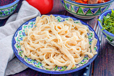 Лапша для лагмана домашняя