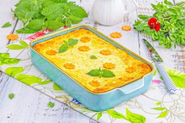 Творожная запеканка с морковью