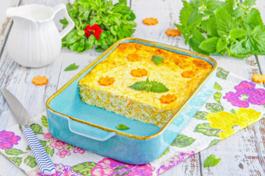 Творожная запеканка с морковью