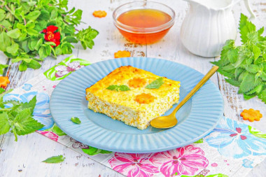 Творожная запеканка с морковью