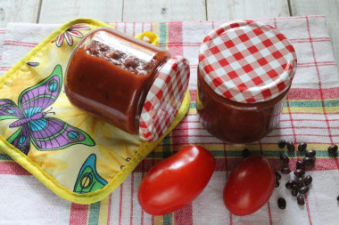 Фасоль в томате на зиму без уксуса