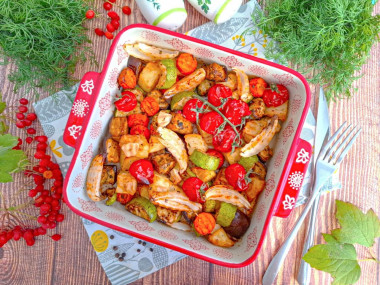 Овощное рагу в аэрогриле