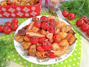 Овощное рагу в аэрогриле