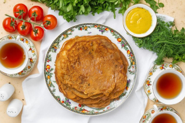 Блины из говяжьей печени