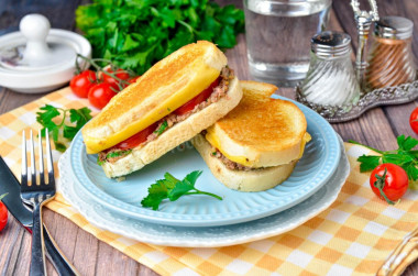 Тунец с сыром бутерброды сэндвичи