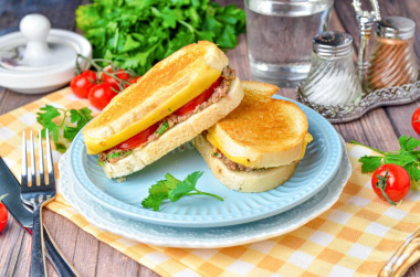 Тунец с сыром бутерброды сэндвичи