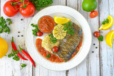 Филе карпа в духовке