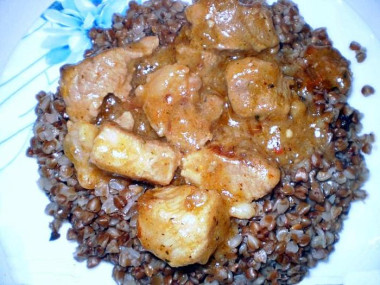 Подлива к гречке с мясом говядины