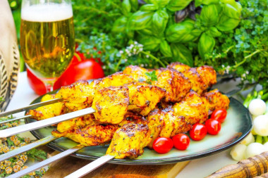 Сочный шашлык из индейки маринад самый вкусный
