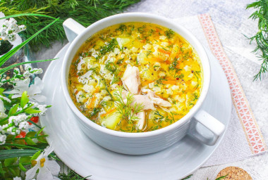Куриный суп со звездочками