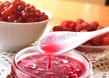 Варенье из малины и красной смородины