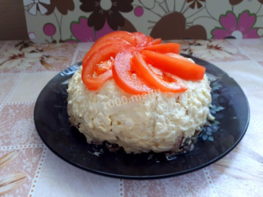 Салат с копченой курицей Муж любимый