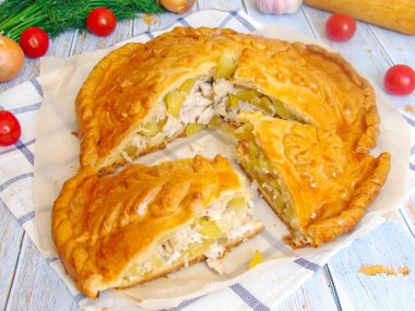 Курник на маргарине в духовке