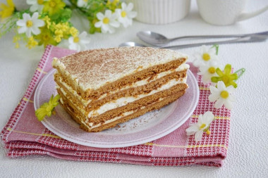 Карамельный медовик