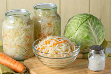 Квашеная капуста классическая в банке