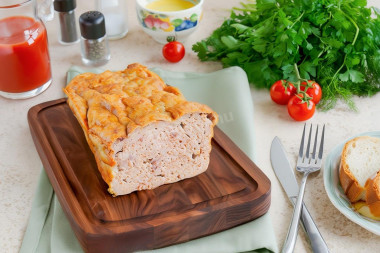 Мясной хлеб в духовке