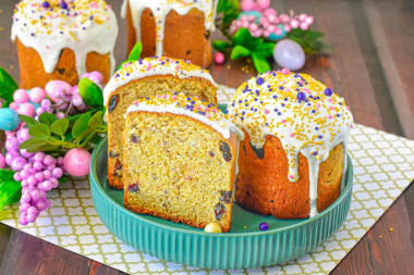 Пасхальный кулич на сухом молоке