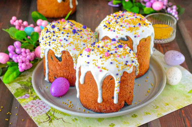 Пасхальный кулич на сухом молоке