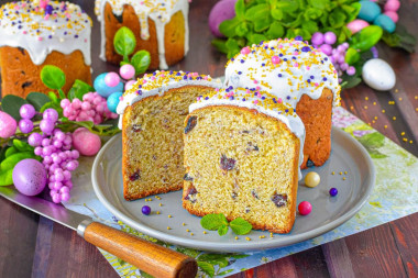 Пасхальный кулич на сухом молоке