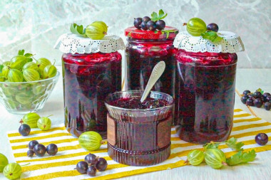 Варенье из смородины и крыжовника на зиму