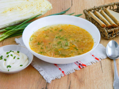 Щи с пекинской капустой