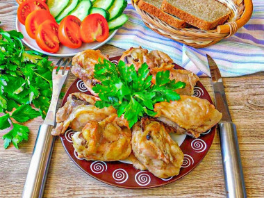 Курица кусочками в духовке