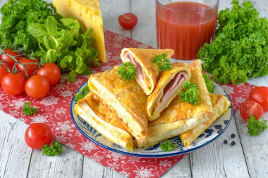 Закуска из лаваша в аэрогриле