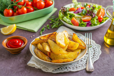 Картошка в духовке без мяса