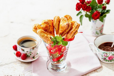 Маленькие пирожки для фуршета Пай-попсы Валентинки