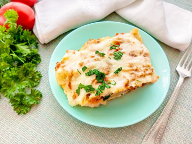 Запеканка с мясным фаршем и цветной капустой