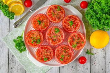 Помидоры в аэрогриле запеченные