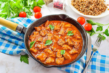 Подлива к гречке с мясом