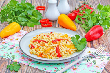 Рис с болгарским перцем