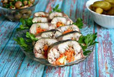 Рулет из скумбрии по царски