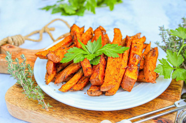 Батат в аэрогриле