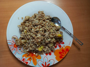 гречка с картошкой и свининой