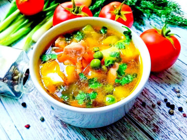 Суп из кабачков и курицы