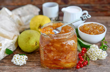 Варенье из груш дольками на зиму янтарное