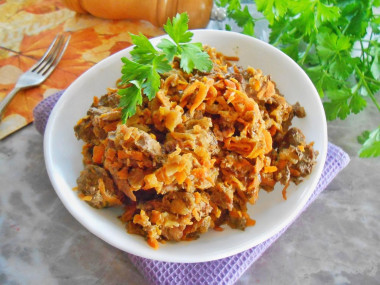 Печень на пару говяжья