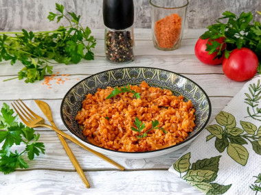 Рис с чечевицей